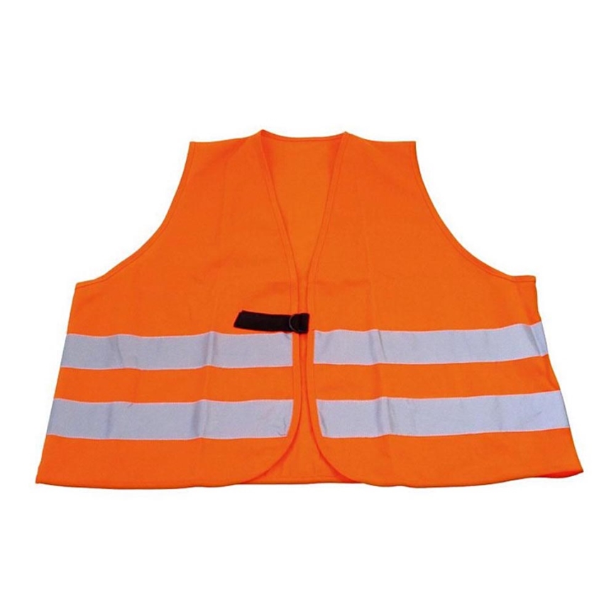 Colete com tiras refletoras laranja tamanho UNI