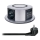 Coluna com tomadas para tampo de mesa com carregamento sem fios Qi 3x230V + 1xUSB-A + 1xUSB-C prateado/preto