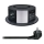 Coluna com tomadas para tampo de mesa com carregamento sem fios Qi 3x230V + 1xUSB-A + 1xUSB-C preto/prateado
