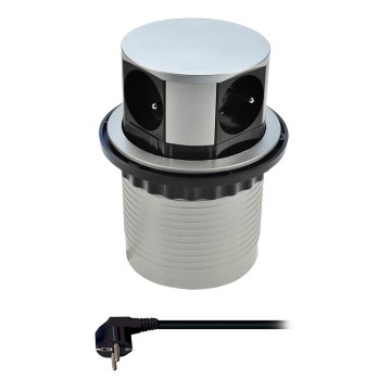 Coluna de tomadas para o tampo da mesa 4x230V