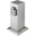 Coluna exterior com tomada 2Z 230V IP44 cromado mate angular
