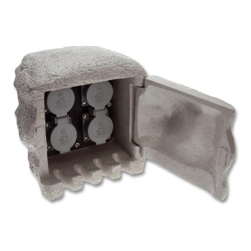 Coluna exterior com tomada 4Z IP44