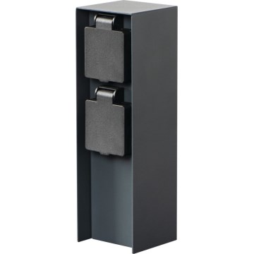 Coluna exterior com tomada DASTO 2Z Type E 230V IP44 antracite