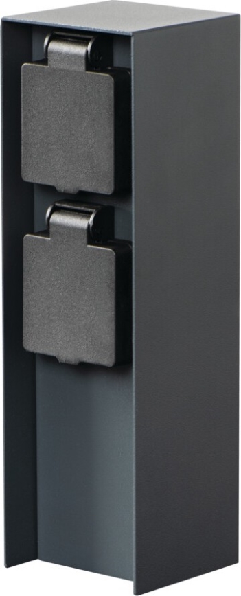 Coluna exterior com tomada DASTO 2Z Type E 230V IP44 antracite
