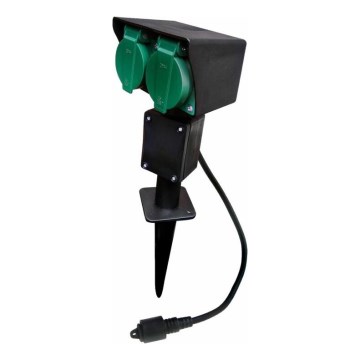 Coluna exterior com tomada EASY CONNECT 2Z 3600W/230V IP44 verde