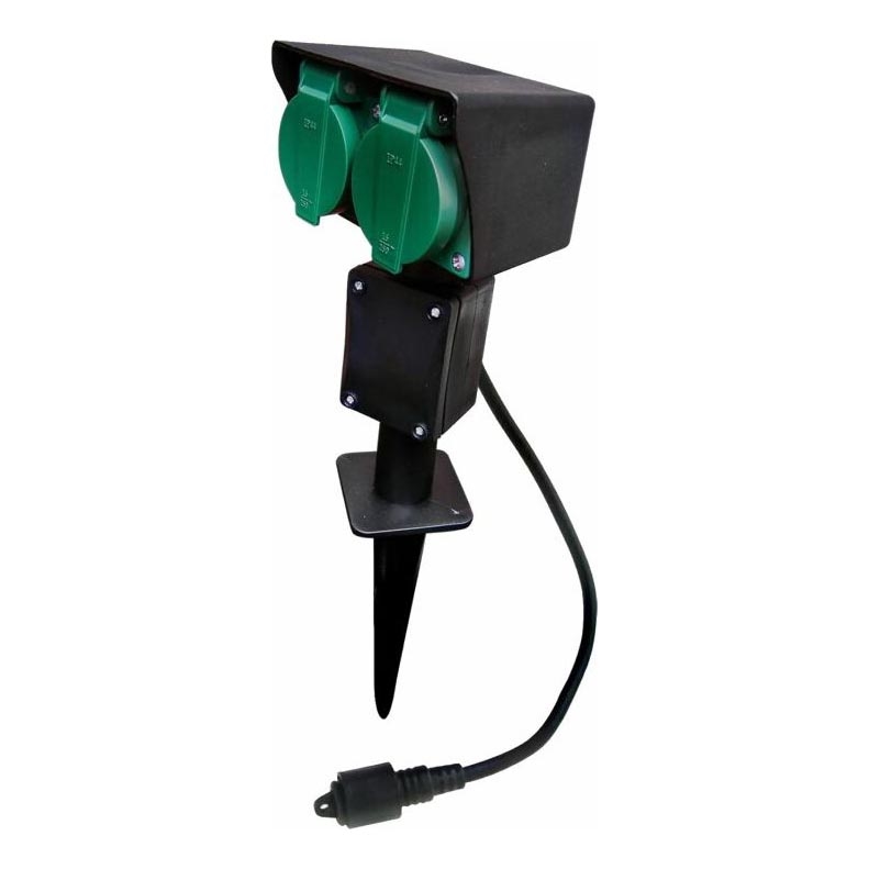 Coluna exterior com tomada EASY CONNECT 2Z 3600W/230V IP44 verde