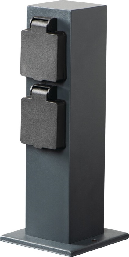 Coluna exterior com tomada NASTO 2Z Type E 230V IP44 antracite
