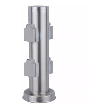 Coluna exterior com tomada SYDNEY 4Z SCHUKO 230V IP44