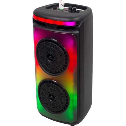 Coluna LED RGB com microfone 400W/2400 mAh + comando