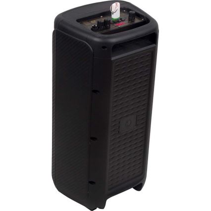 Coluna LED RGB com microfone 400W/2400 mAh + comando