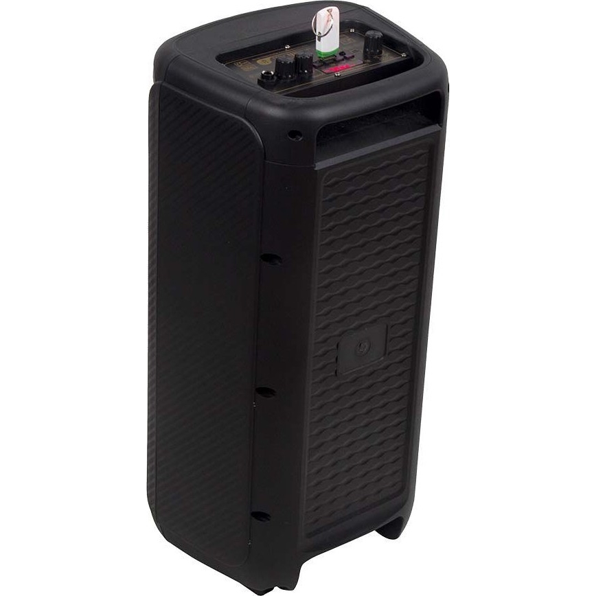 Coluna LED RGB com microfone 400W/2400 mAh + comando