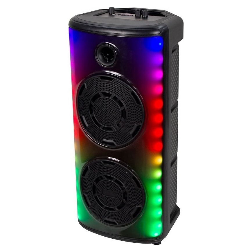 Coluna LED RGB com microfone 600W/2400 mAh + comando