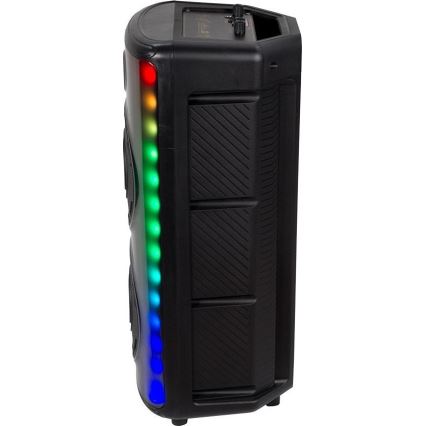Coluna LED RGB com microfone 600W/2400 mAh + comando