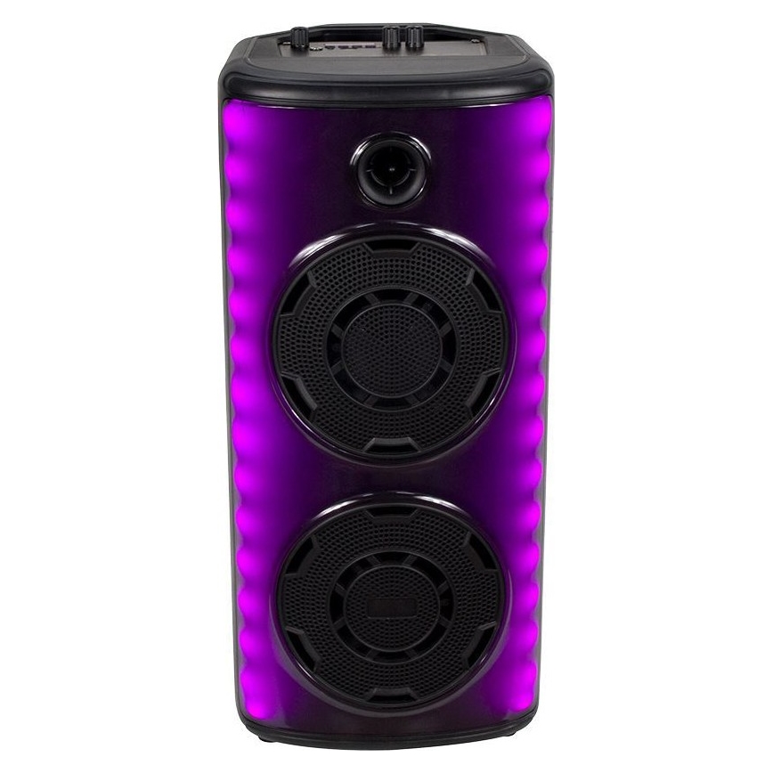 Coluna LED RGB com microfone 600W/2400 mAh + comando