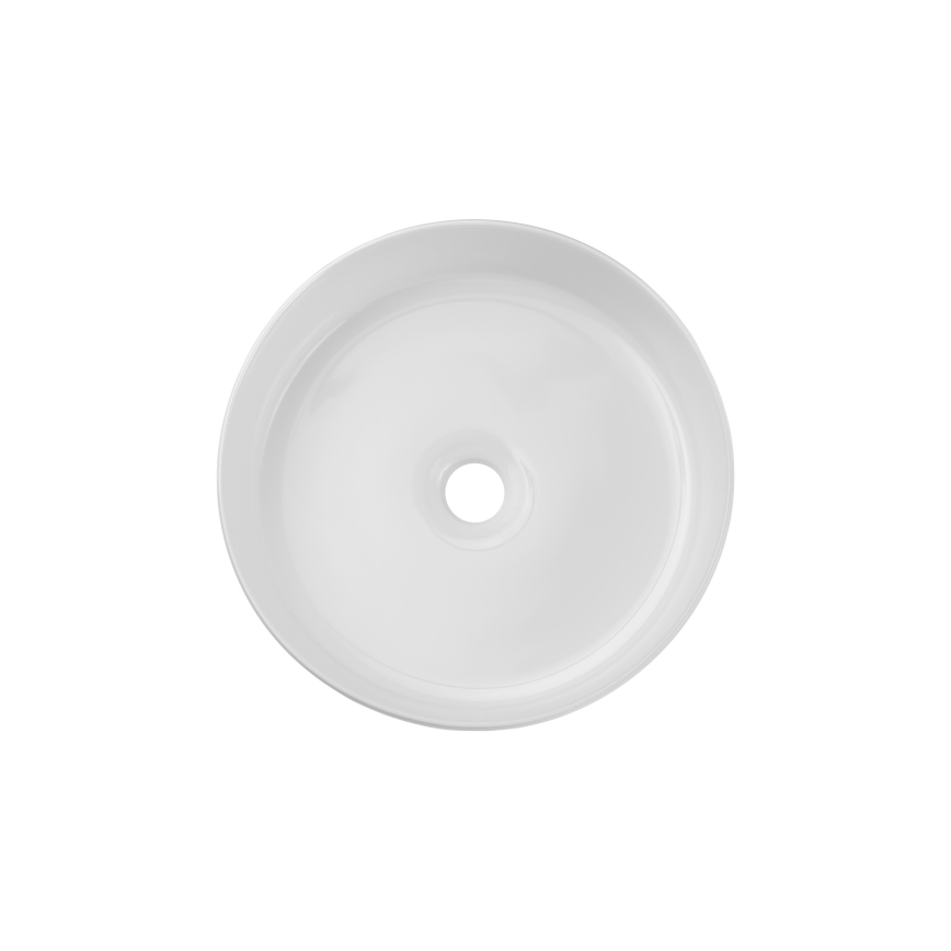 COMAD BEYOND 2 Branco ( E-6565 ) - Lavatório de bancada BEYOND diâmetro 36 cm cerâmica/branco brilhante