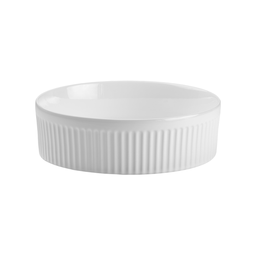 COMAD BEYOND 2 Branco ( E-6565 ) - Lavatório de bancada BEYOND diâmetro 36 cm cerâmica/branco brilhante