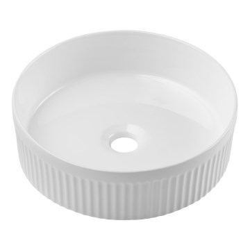 COMAD BEYOND 2 Branco ( E-6565 ) - Lavatório de bancada BEYOND diâmetro 36 cm cerâmica/branco brilhante