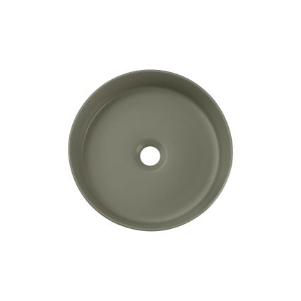 COMAD BEYOND 2 OLIVER GREEN (E-6565) - Lavatório de encostar BEYOND diâmetro 36 cm cerâmica/verde mate