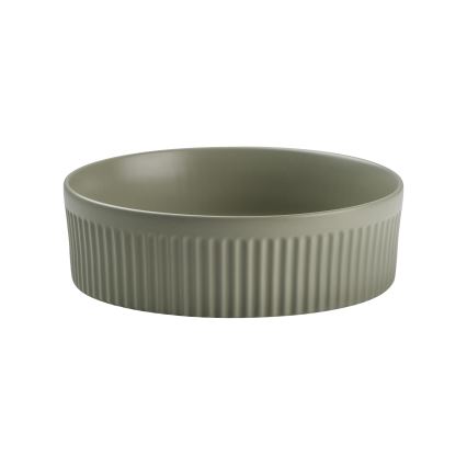 COMAD BEYOND 2 OLIVER VERDE ( E-6565 ) - Lavatório de bancada BEYOND diâmetro 36 cm cerâmica/mate verde
