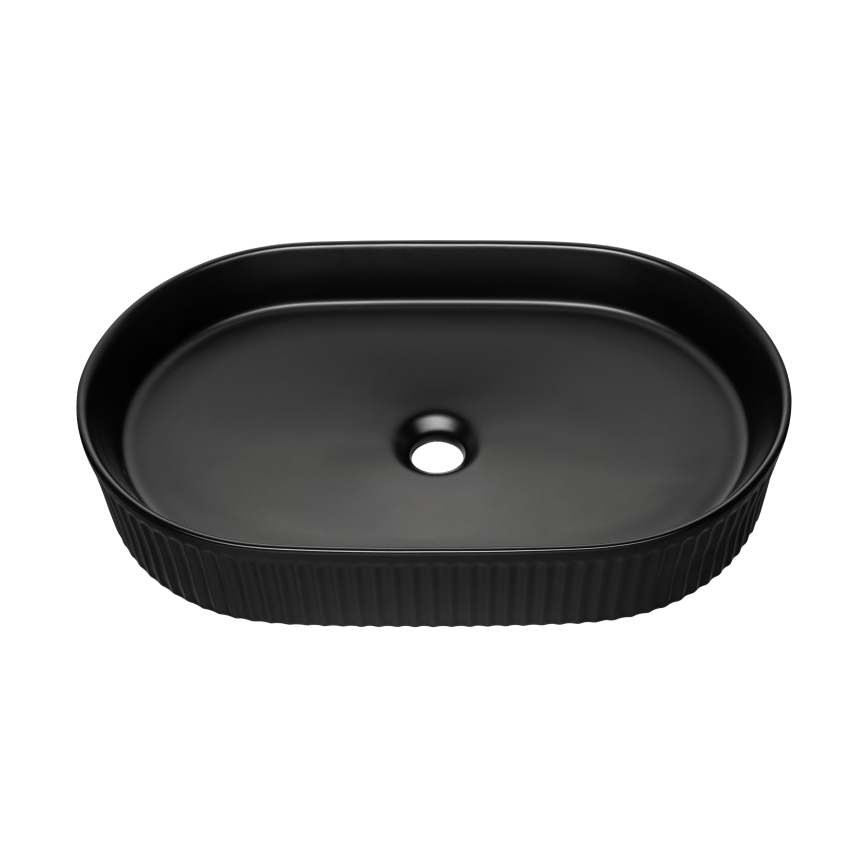 COMAD BEYOND 3 BLACK ( E-6531 ) - Lavatório de bancada BEYOND 56x36 cm cerâmica/mate preto
