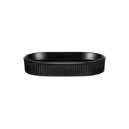 COMAD BEYOND 3 BLACK ( E-6531 ) - Lavatório de bancada BEYOND 56x36 cm cerâmica/mate preto