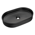 COMAD BEYOND 3 BLACK (E-6531) - Lavatório de encostar BEYOND 56x36 cm cerâmica/preto mate