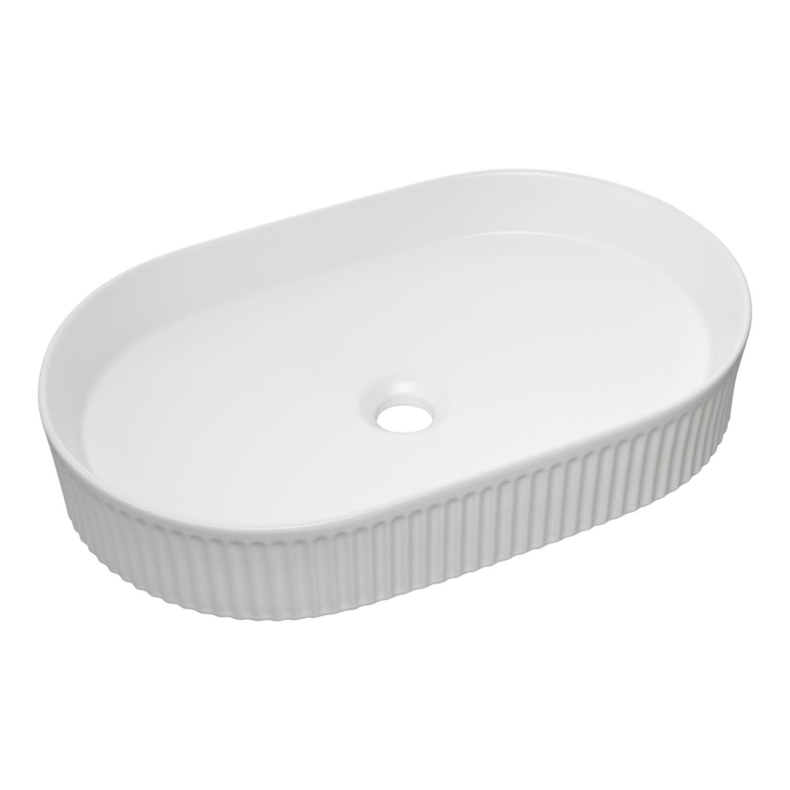 COMAD BEYOND 3 Branco ( E-6531 ) - Lavatório de bancada BEYOND 56x36 cm cerâmica/branco brilhante
