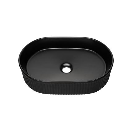 COMAD BEYOND 5 BLACK ( E-6564 ) - Lavatório de bancada BEYOND 48x32,5 cm cerâmica/mate preto