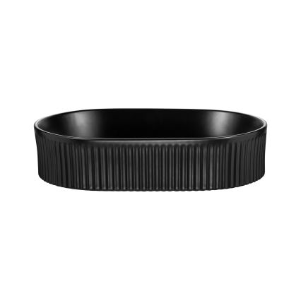 COMAD BEYOND 5 BLACK ( E-6564 ) - Lavatório de bancada BEYOND 48x32,5 cm cerâmica/mate preto