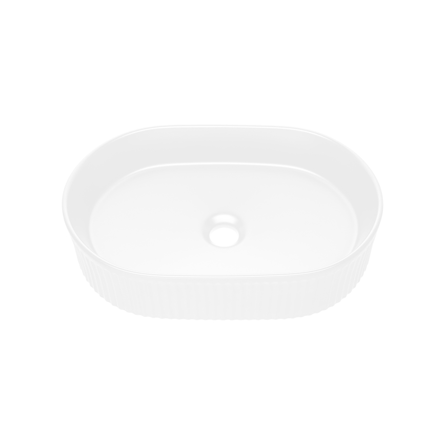 COMAD BEYOND 5 Branco ( E-6564 ) - Lavatório de bancada BEYOND 48x32,5 cm cerâmica/branco mate