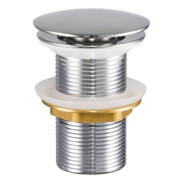 COMAD CLICK-CLACK T201L-3 - Válvula de drenagem CLICK-CLACK diâmetro 7 cm cromado brilhante