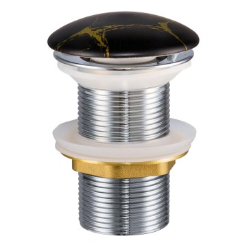 COMAD CLICK-CLACK T201M-B12-3 - Válvula de drenagem CLICK-CLACK diâmetro 7 cm mate preto
