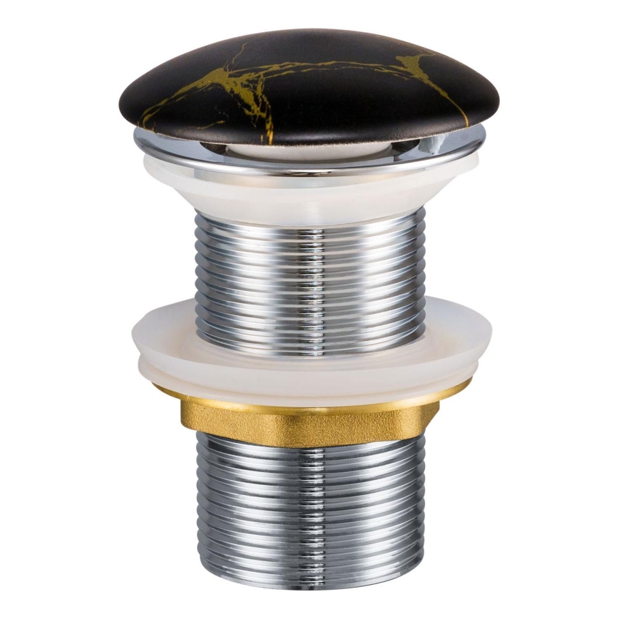 COMAD CLICK-CLACK T201M-B12-3 - Válvula de drenagem CLICK-CLACK diâmetro 7 cm mate preto