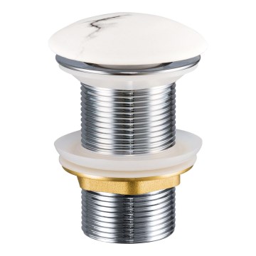 COMAD CLICK-CLACK T201M-W13-3 - Válvula de drenagem CLICK-CLACK diâmetro 7 cm branco mate