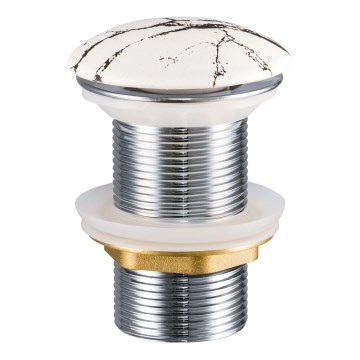 COMAD CLICK-CLACK T201M-W17-3 - Válvula de drenagem CLICK-CLACK diâmetro 7 cm branco mate