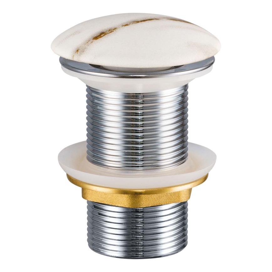 COMAD CLICK-CLACK T201M-W3-3 - Válvula de drenagem CLICK-CLACK diâmetro 7 cm branco mate