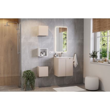 COMAD SKY 3 50CM DP ( E-8099-3-50 ) - Lavatório embutido SKY 51x40 cm cerâmica/branco mate