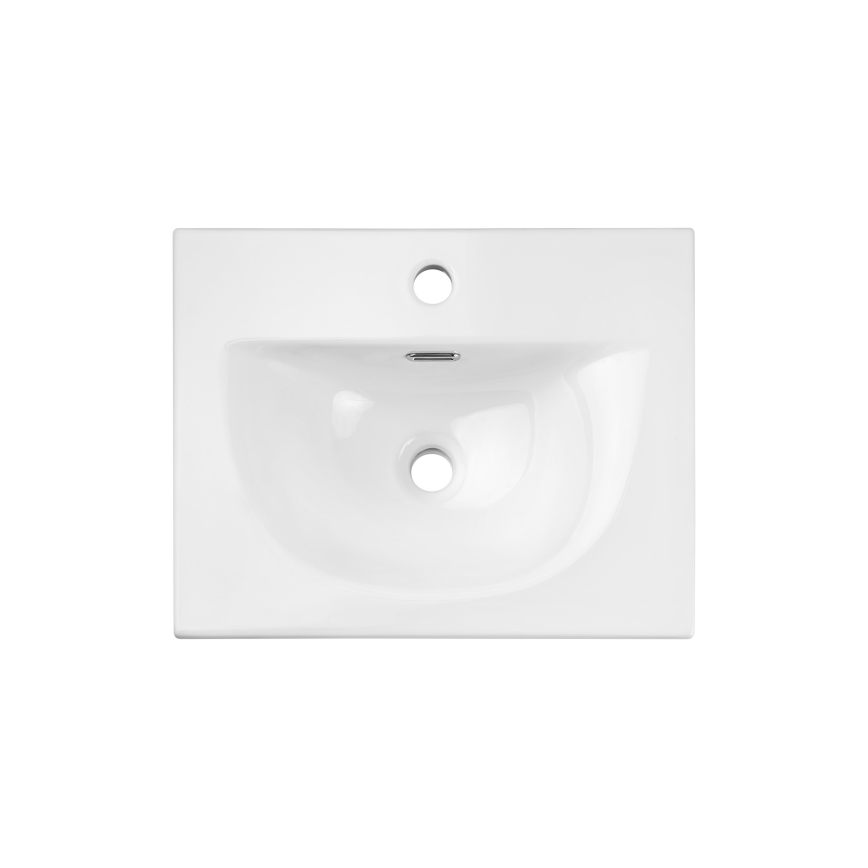 COMAD SKY 3 50CM DP ( E-8099-3-50 ) - Lavatório embutido SKY 51x40 cm cerâmica/branco mate