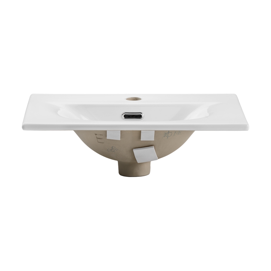 COMAD SKY 3 50CM DP ( E-8099-3-50 ) - Lavatório embutido SKY 51x40 cm cerâmica/branco mate