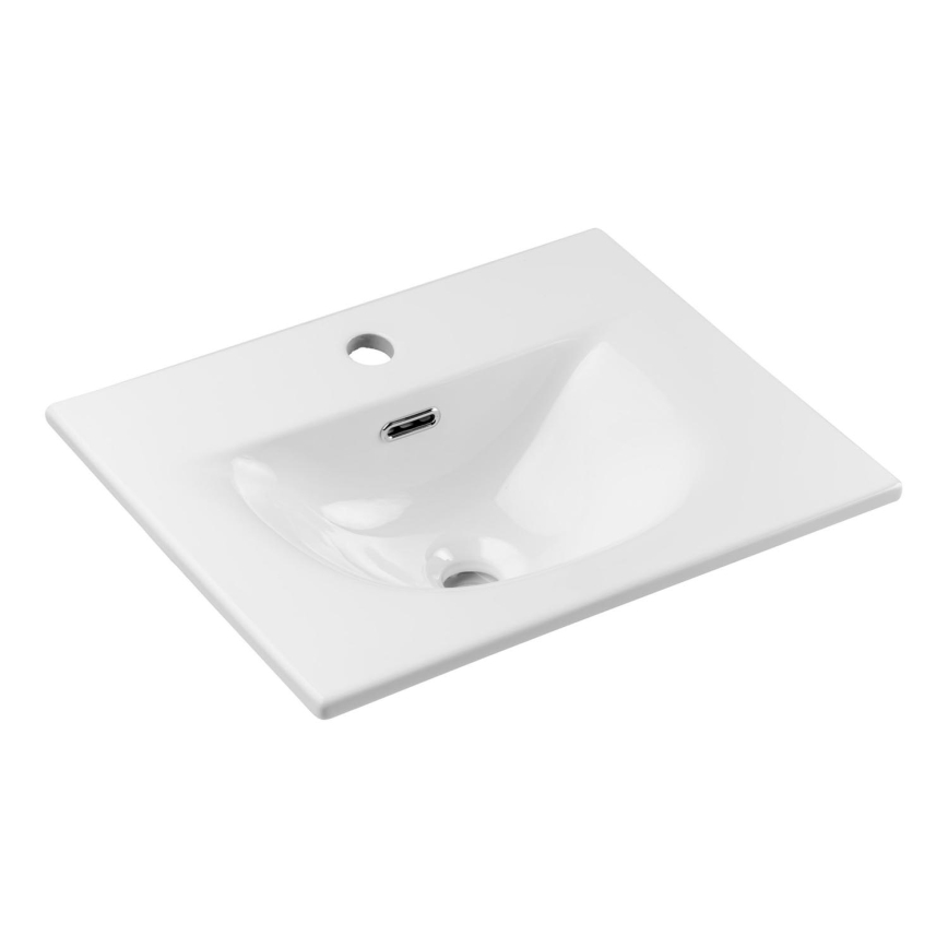 COMAD SKY 3 50CM DP ( E-8099-3-50 ) - Lavatório embutido SKY 51x40 cm cerâmica/branco mate