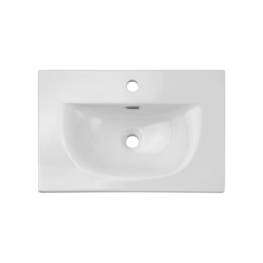 COMAD SKY 3 60CM DP ( E-8099-3-60 ) - Lavatório embutido SKY 61x40 cm cerâmica/branco mate