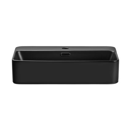 COMAD TRUST 2 BLACK ( E-6282 ) - Lavatório de bancada TRUST 55x38 cm cerâmica/mate preto