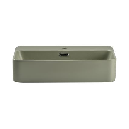 COMAD TRUST 2 OLIVER GREEN (E-6282) - Lavatório de encostar TRUST 55x38 cm cerâmica/verde mate