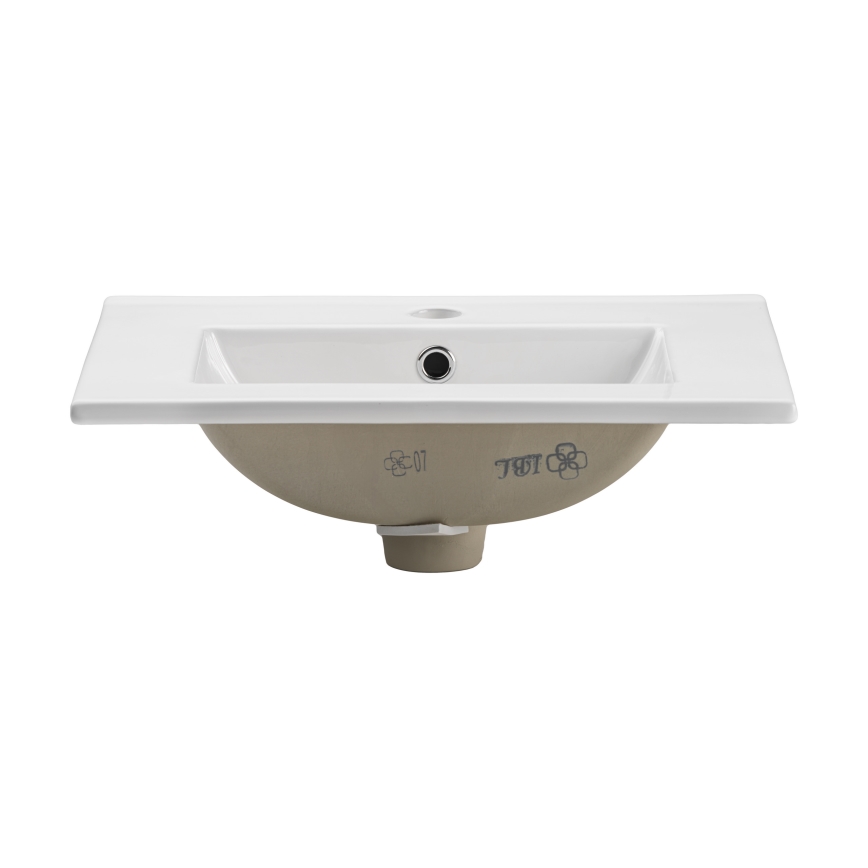COMAD UM-2050RB DANCE 50 - Lavatório embutido DANCE 52x40 cm cerâmica/branco brilhante