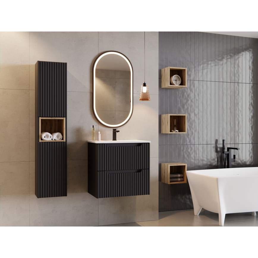 COMAD UM-2060RB DANCE 60-DP - Lavatório embutido DANCE 62x40 cm cerâmica/branco mate