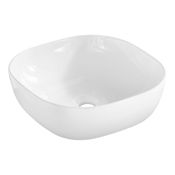 COMAD UM-6252 SMILE 40 DP - Lavatório de bancada SMILE 41x41 cm cerâmica/branco brilhante