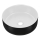 COMAD UM-6259 SIMPLE 8. - Lavatório de bancada SIMPLE diâmetro 36 cm cerâmica/branco mate/mate preto