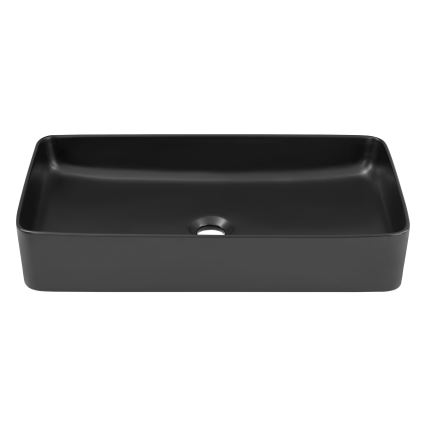 COMAD UM-6275 SLIM 60 BLACK DP - Lavatório de bancada SLIM 61x34 cm cerâmica/mate preto