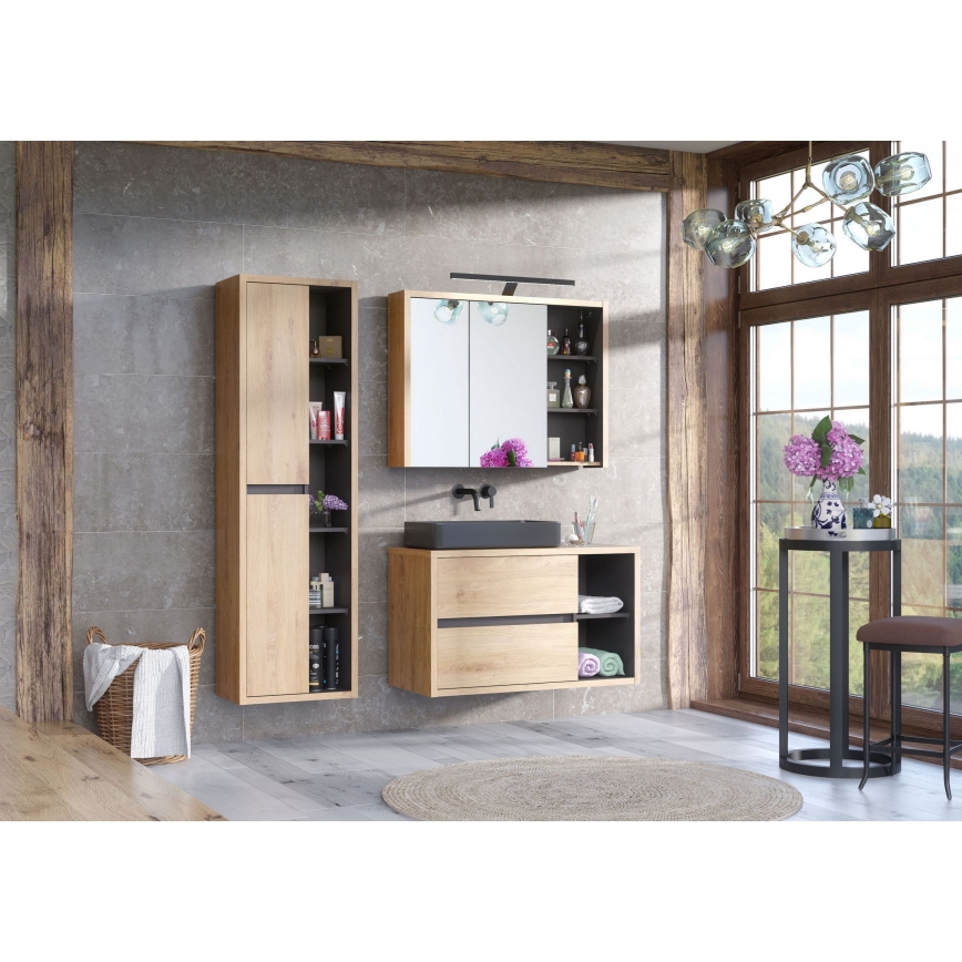 COMAD UM-6276 SLIM 40 GREY DP - Lavatório de bancada SLIM 37x37 cm cerâmica/mate cinzento