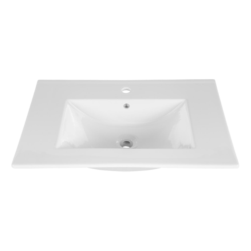 COMAD UM-CFP LAVA 50D - Lavatório embutido LAVA 51x46 cm cerâmica/branco brilhante